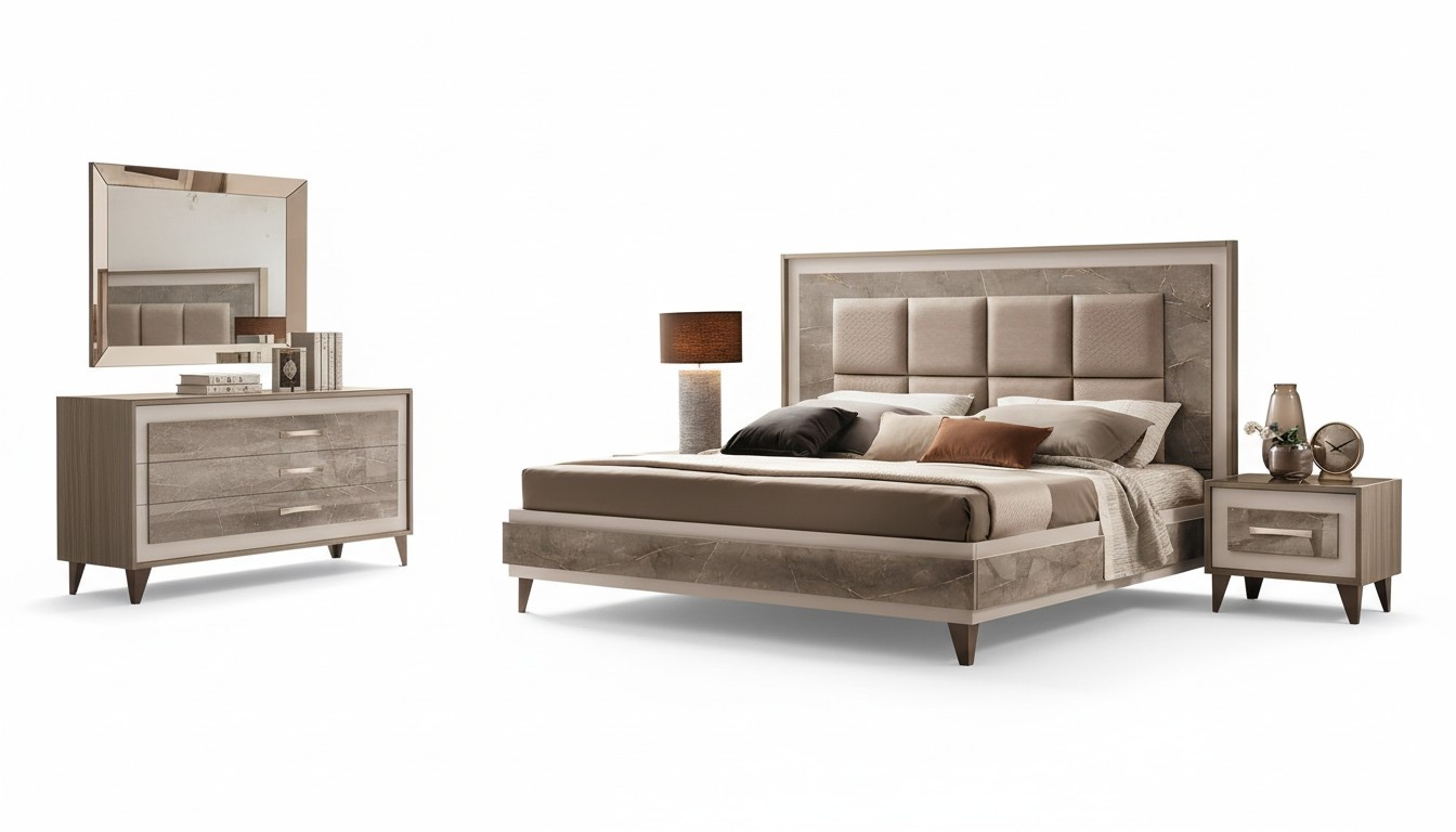 Luxury Bedroom Bed Double Bed Modern Wood Velvet Upholstered Beds New Luxury