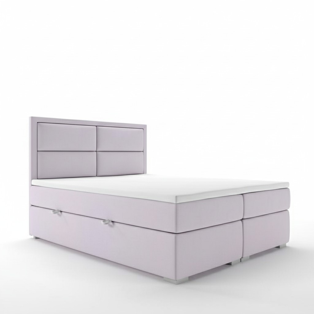 Luxury bedroom bed double upholstered bed modern design furniture box spring bed