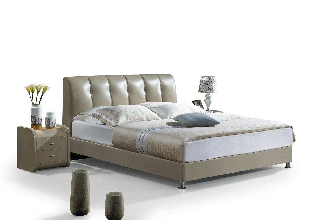 Luxury bedroom bed upholstery design luxury double hotel beds leather beds new