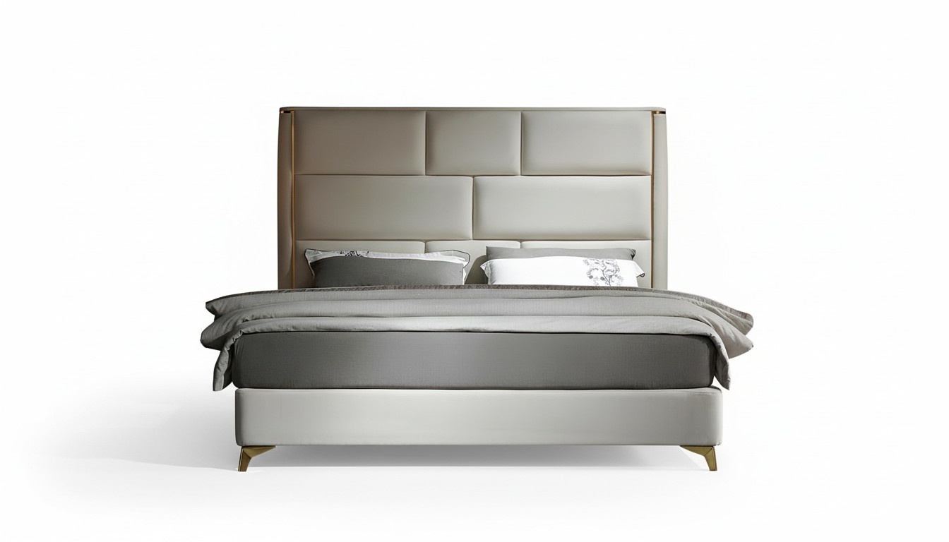 Luxury Bedroom Bed Cushion Design Double Hotel Beds Hotel Furniture Velvet New