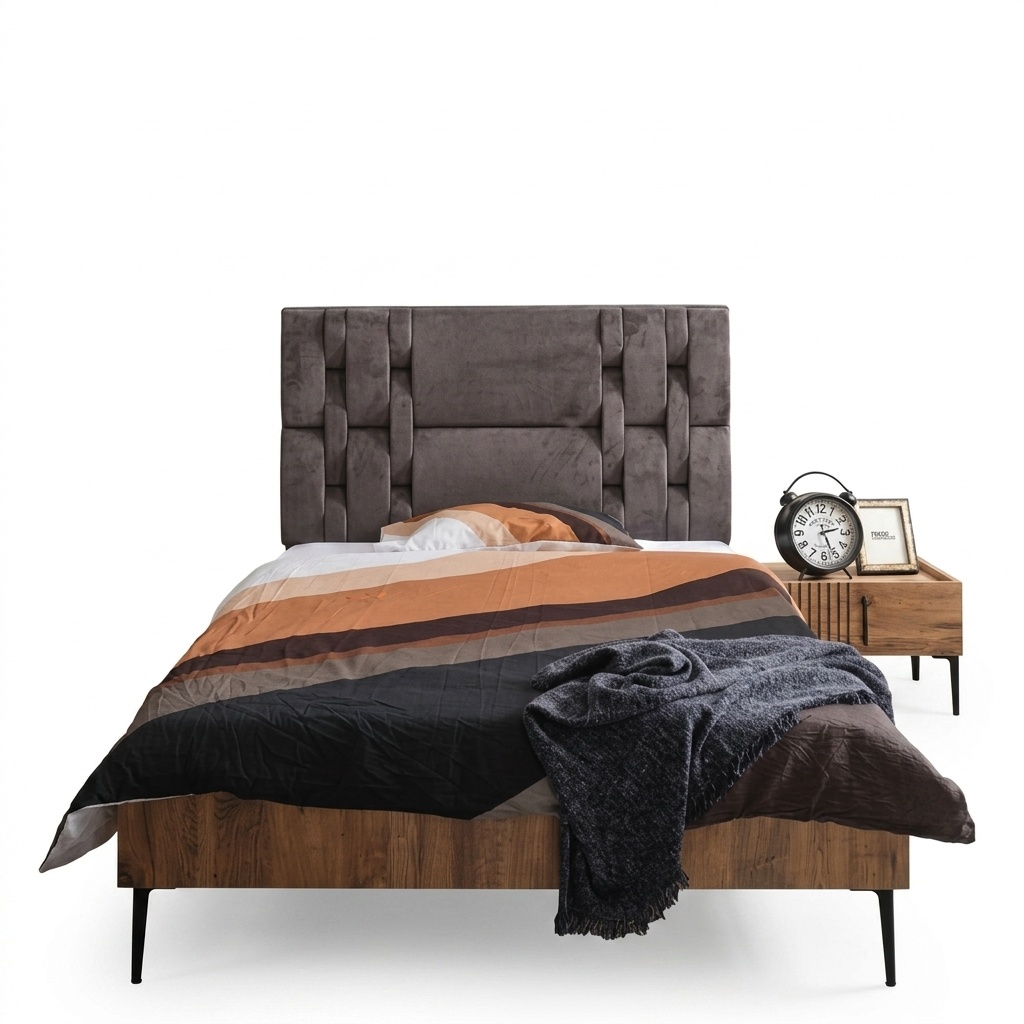 Luxury bedroom nightstand beds bed 2-piece complete set design furnishings