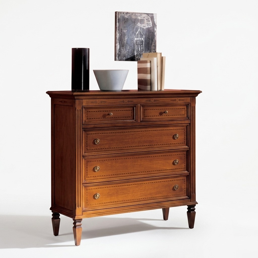 Luxury Bedroom Chest of Drawers with 5 Drawers Wooden Cabinet Design Furniture New