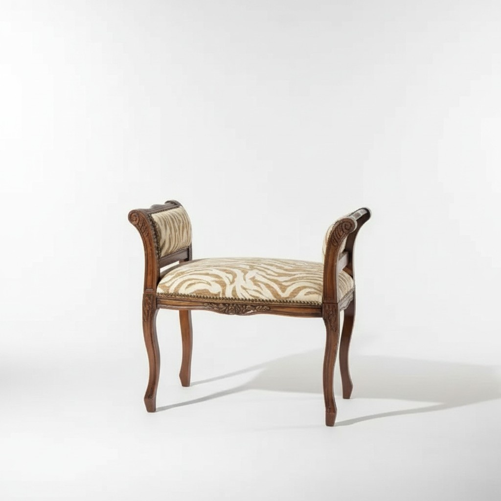 Luxury bench seating Classic designer bench stool upholstered bench