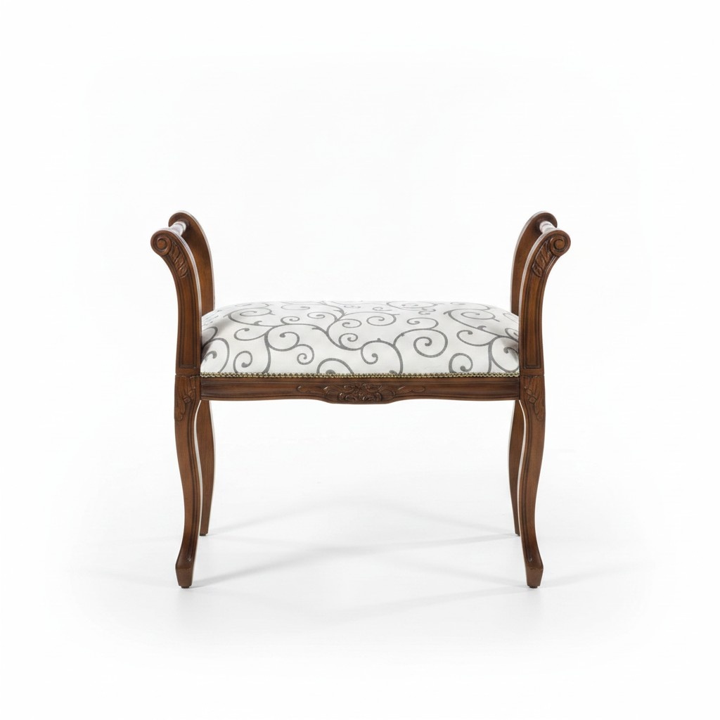Luxury bench stool upholstery seat design textile fabric New seating furniture
