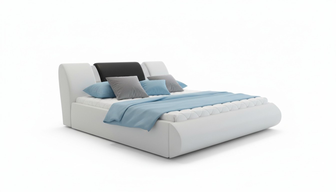Luxury box spring bed black white beds bedroom furniture design double hotel