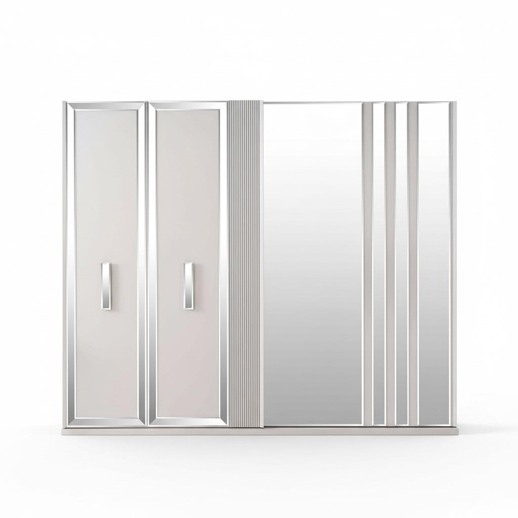 Luxury Wardrobes Design Wardrobe Mirror Large White Wood Modern