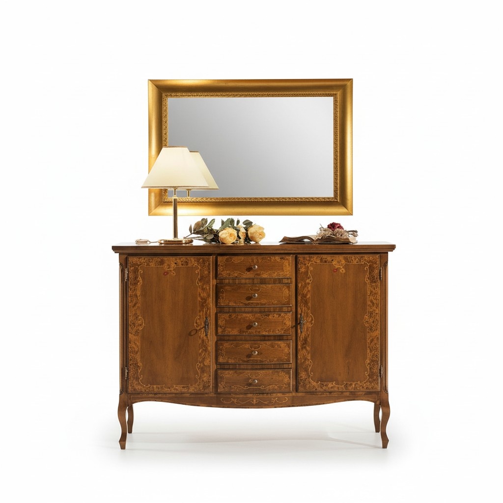 Luxury Chest of Drawers Mirror Group Wooden Console Sideboard Drawers Chests Consoles