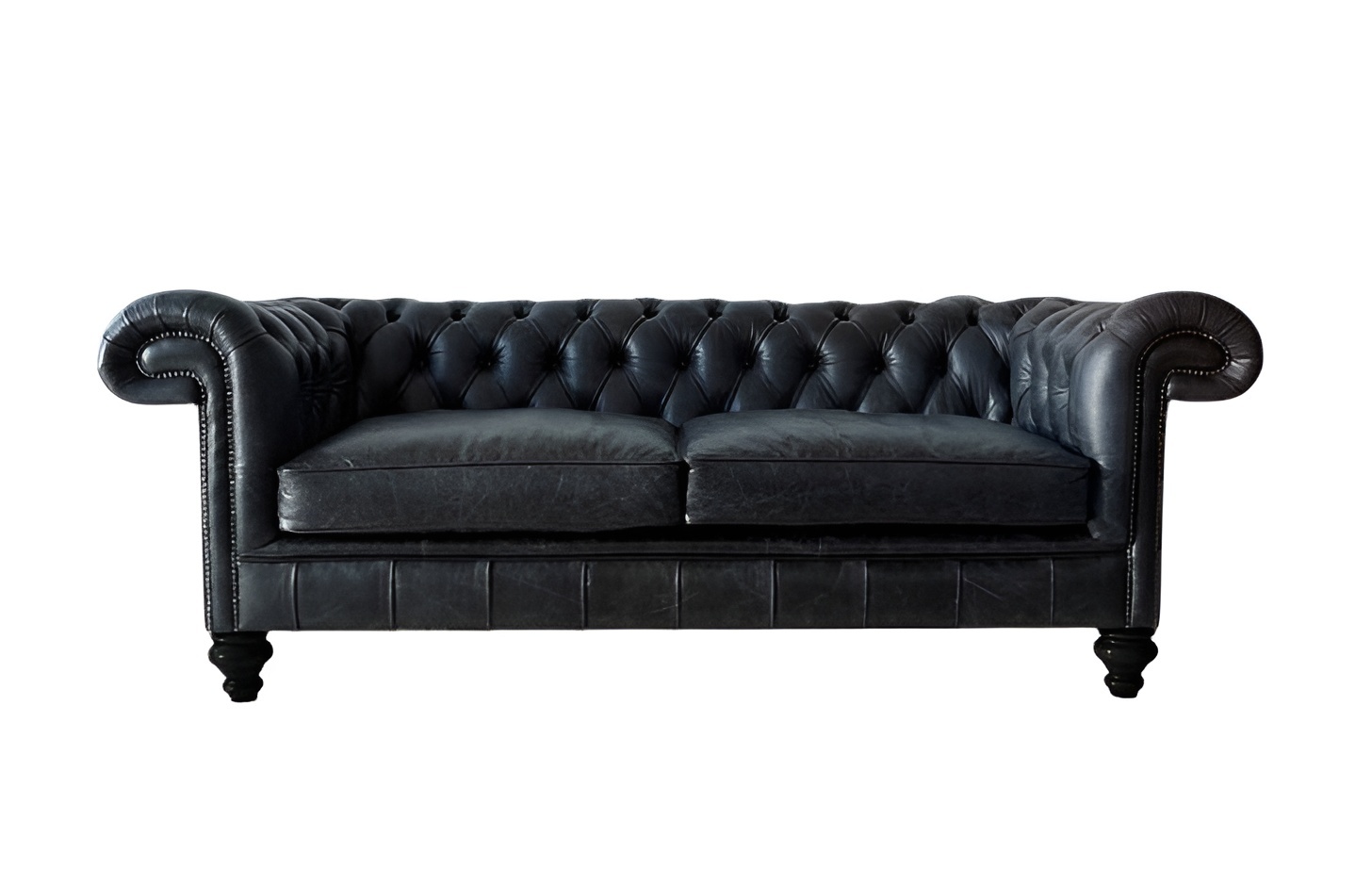 Luxury Chesterfield 3-Seater Sofa Classic Couch Leather Upholstery England Seat Sofa New