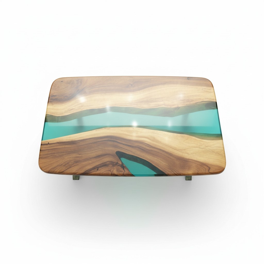 Luxury rectangular coffee table design wood brown furniture living room coffee tables