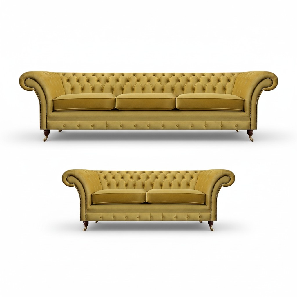 Luxury complete sofas three seater with two seater couch living room upholstered furniture