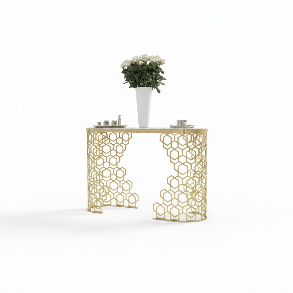 Luxury console design console table furniture sideboard furnishings gold