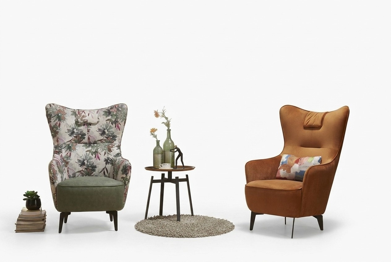 Luxury Design Furniture Chairs Modern Design Armchair Textile Living Room Lounge New