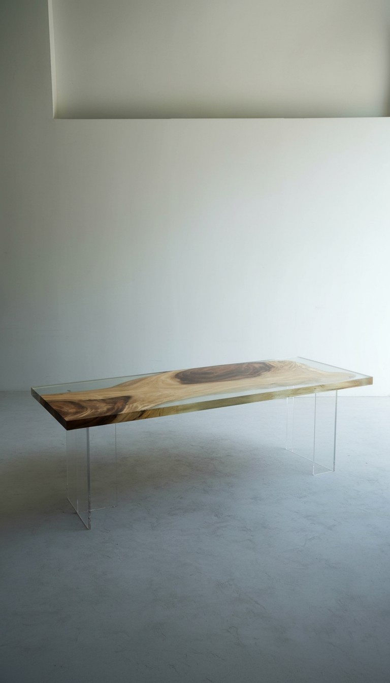 Luxury design table epoxy resin tables dining table 200x80 solid wood furniture wooden table