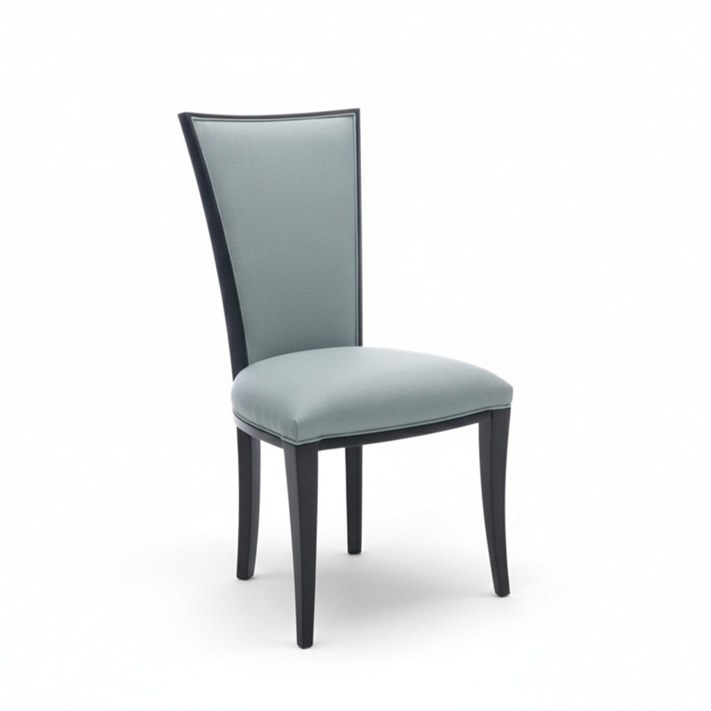 Luxury design upholstered chair chairs seat lean office office dining room wood K-VI NEW