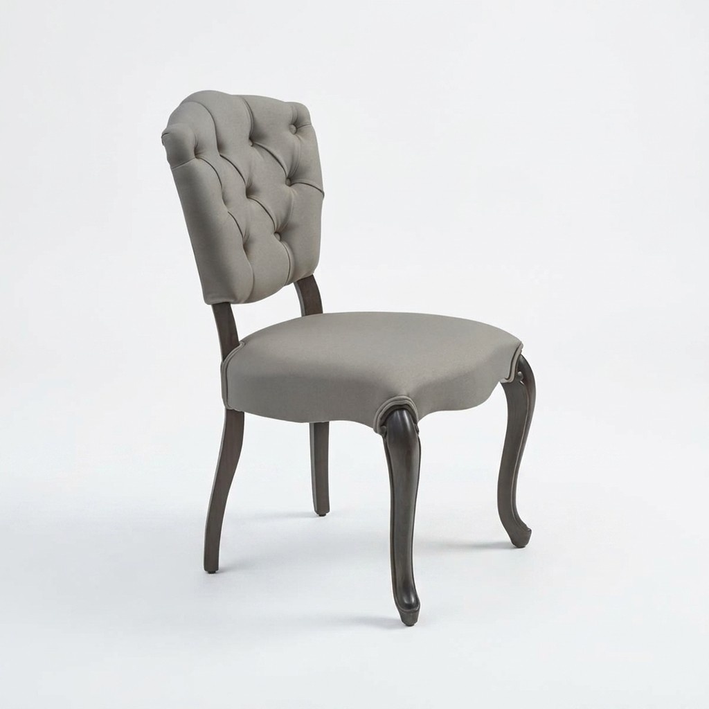 Luxury Design Upholstered Chair Furnishing Chairs Seat Dining Room Wood Design