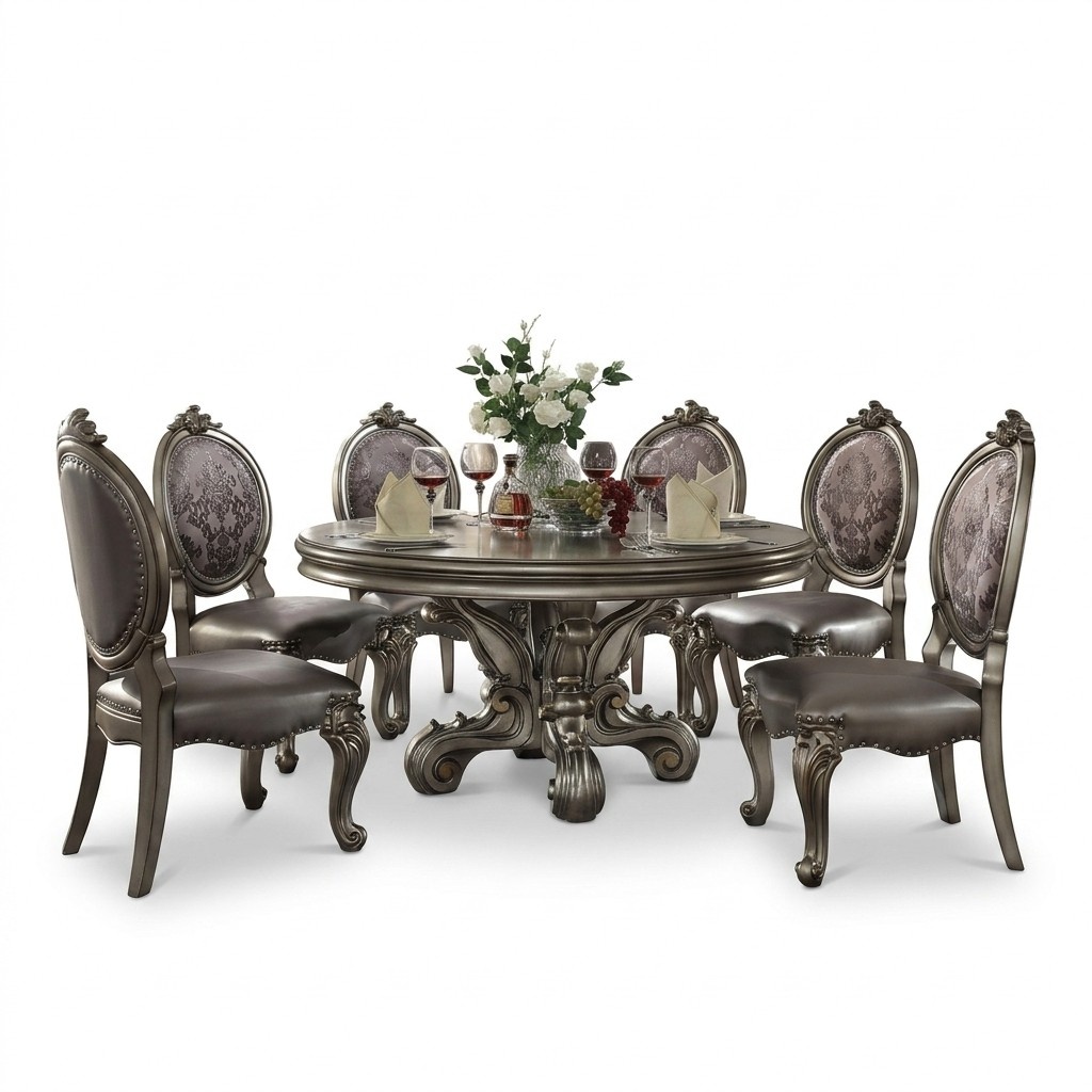 Luxury Design Upholstered Chair Seat Dining Wood Leather Chair Armchair New