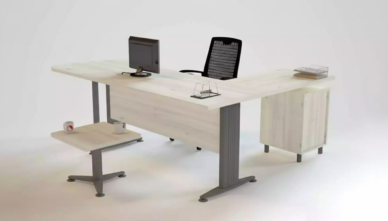 Luxury desk, chest of drawers, coffee table 3-piece set, furniture, wooden table.