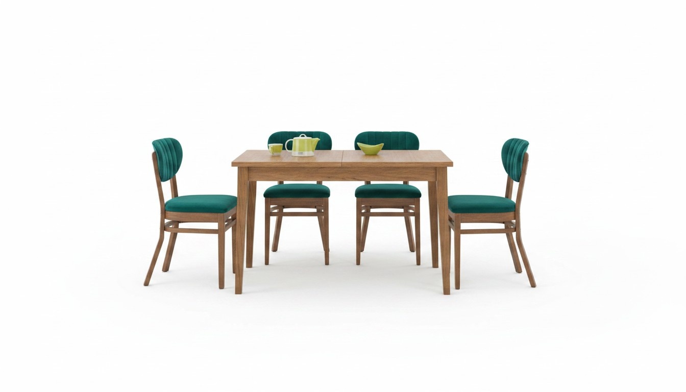 Luxury dining room set dining table 4x chairs table dining tables dining group 5-piece