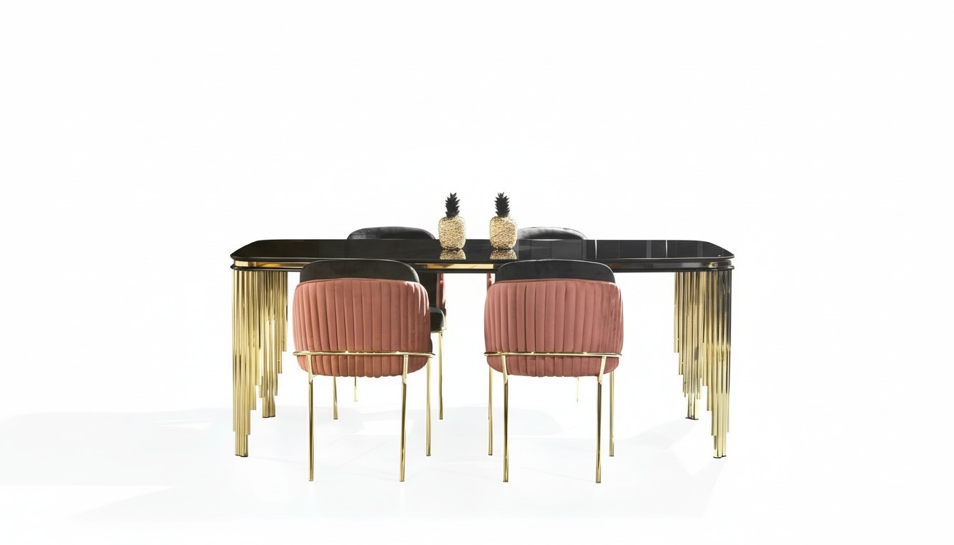 Luxury Dining Room Set Table Set Classic Chair Set 4x Chairs Sets 5tlg