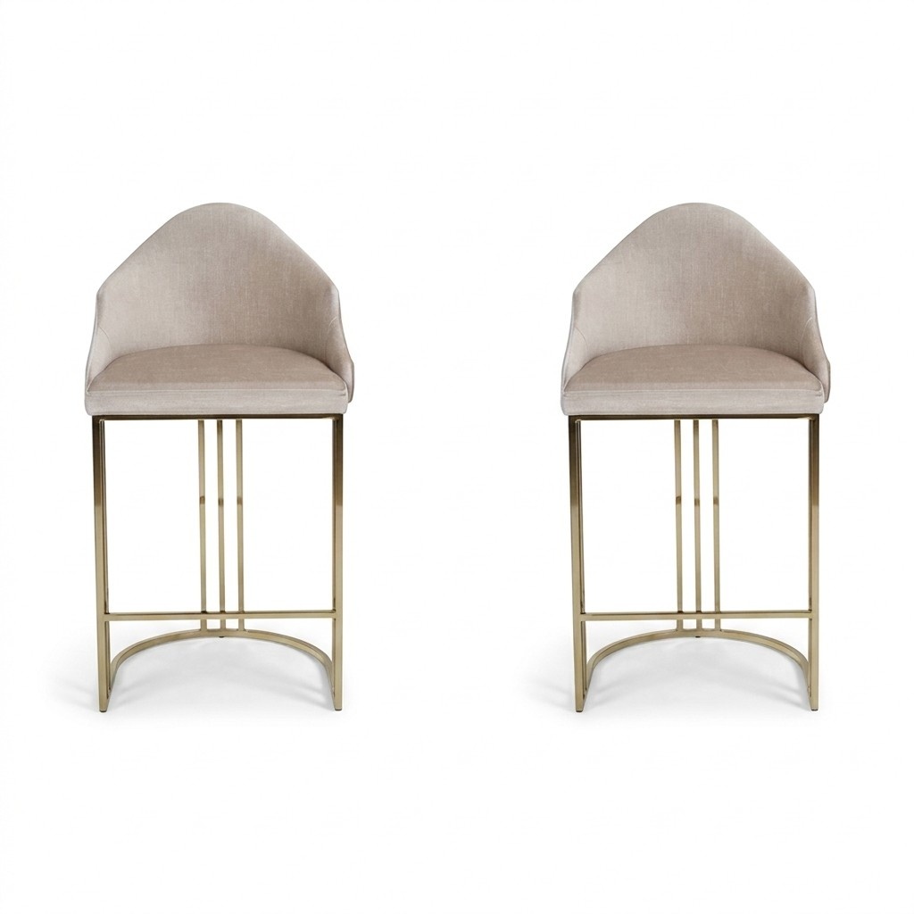 Luxury dining table 2x chairs beige armchair furniture interior seat cushions chairs