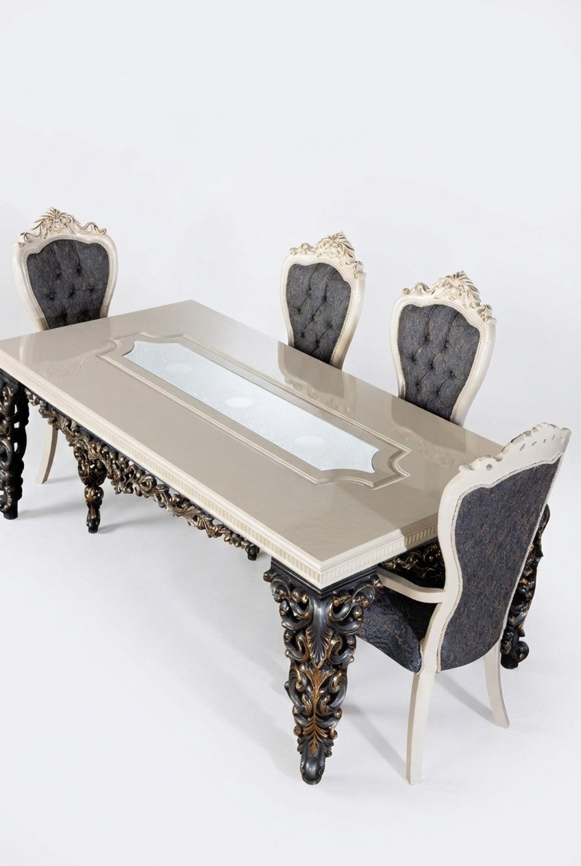 Luxury dining table baroque tables dining room table classic furniture dining tables