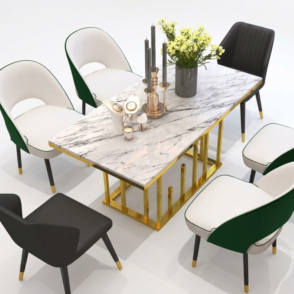 Luxury dining table dining room furniture furnishings table metal design tables dining tables