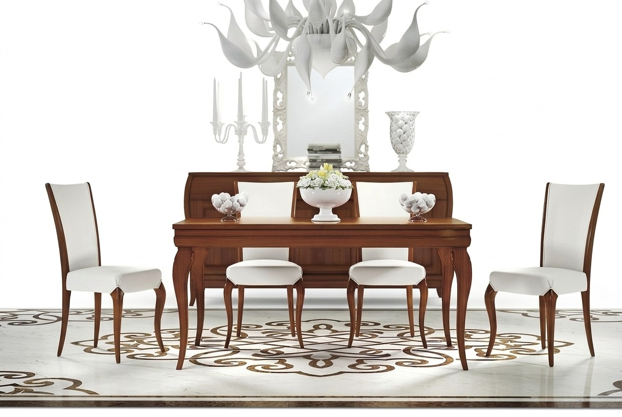 Luxury Dining Table Dining Wood Modern Design Extendable Dining Room Italy