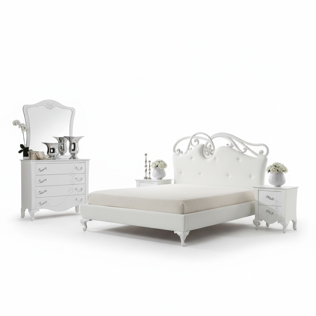 Luxury Double Bed Bed Frame Bedsteads Double Modern Luxury Italy Style New