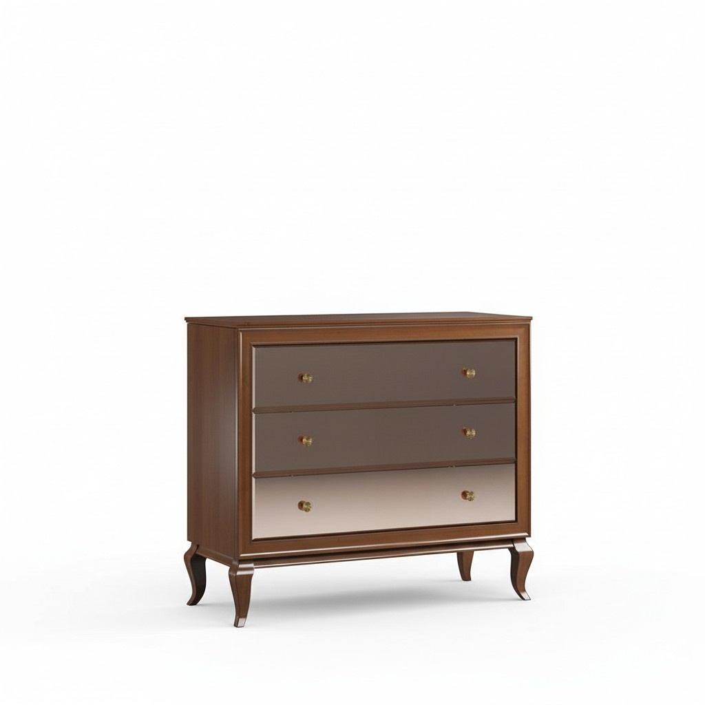 Modern style made of real wooden design chest of 3-sliding drawers