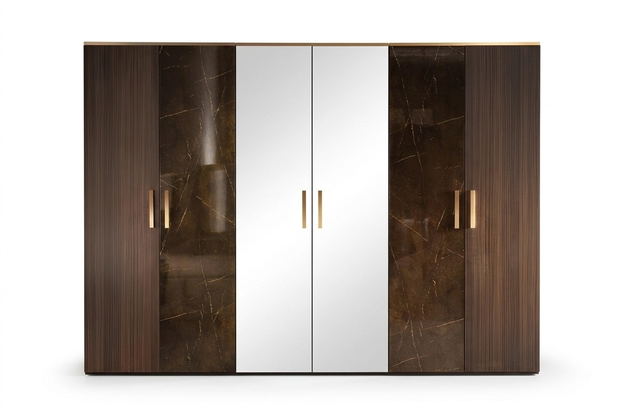 Luxury clothes closet designer high gloss closets furniture living wood new