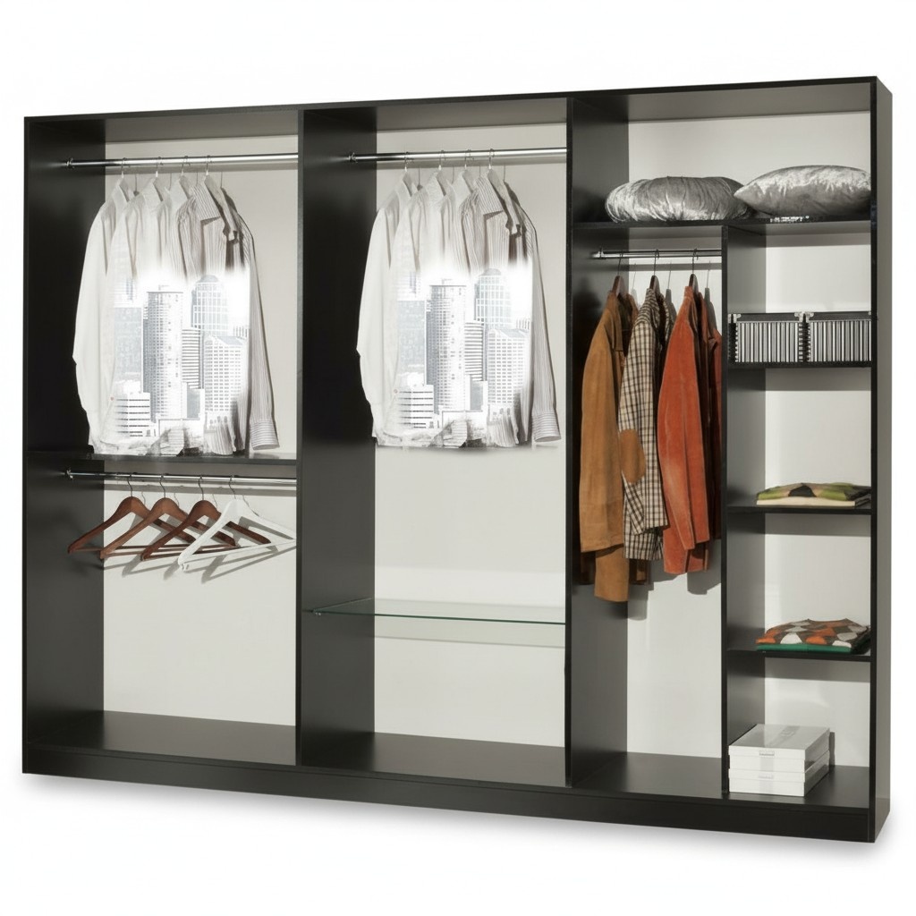 Luxury Wardrobe Designer High Gloss Wardrobes Furniture Living Wood New