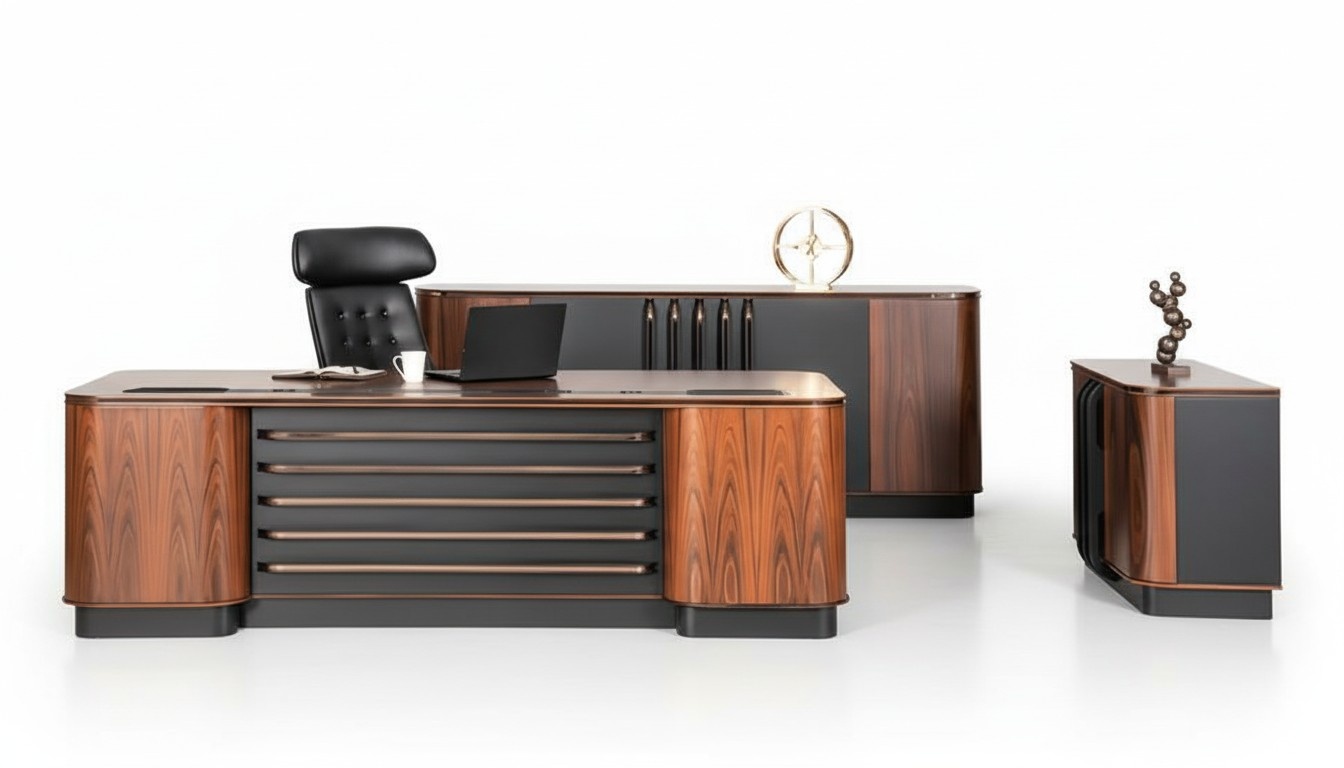 Luxury executive desk table XXL 250x100 designer furniture modern tables new