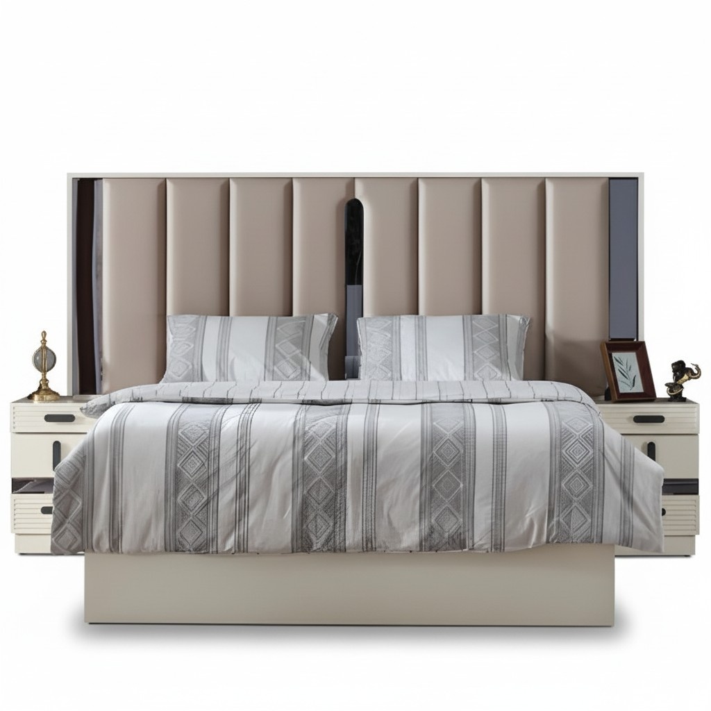 Luxury furniture bed bedroom design double bed upholstered modern beds