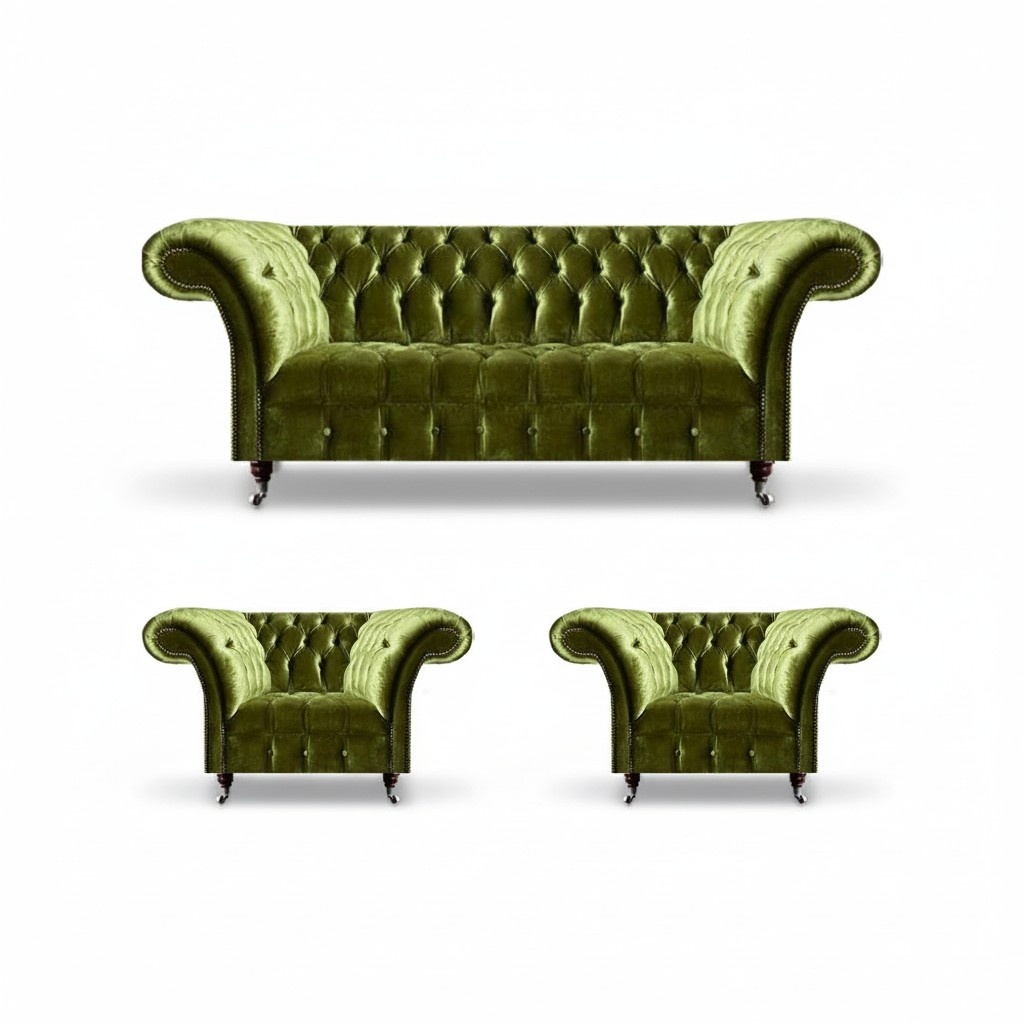 Luxury furniture sofa set couch upholstery 3+1+1 textile set living room