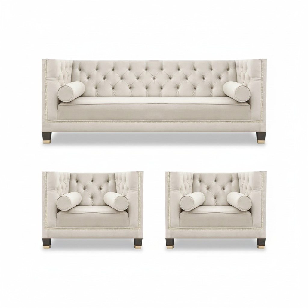 Luxury furniture sofa set couch sofas upholstery textile sofa armchair set set