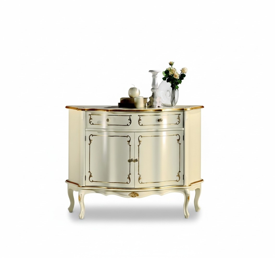 Luxury Design Italian Wood Furniture Baroque Dresser Living Room Wardrobe Sideboard