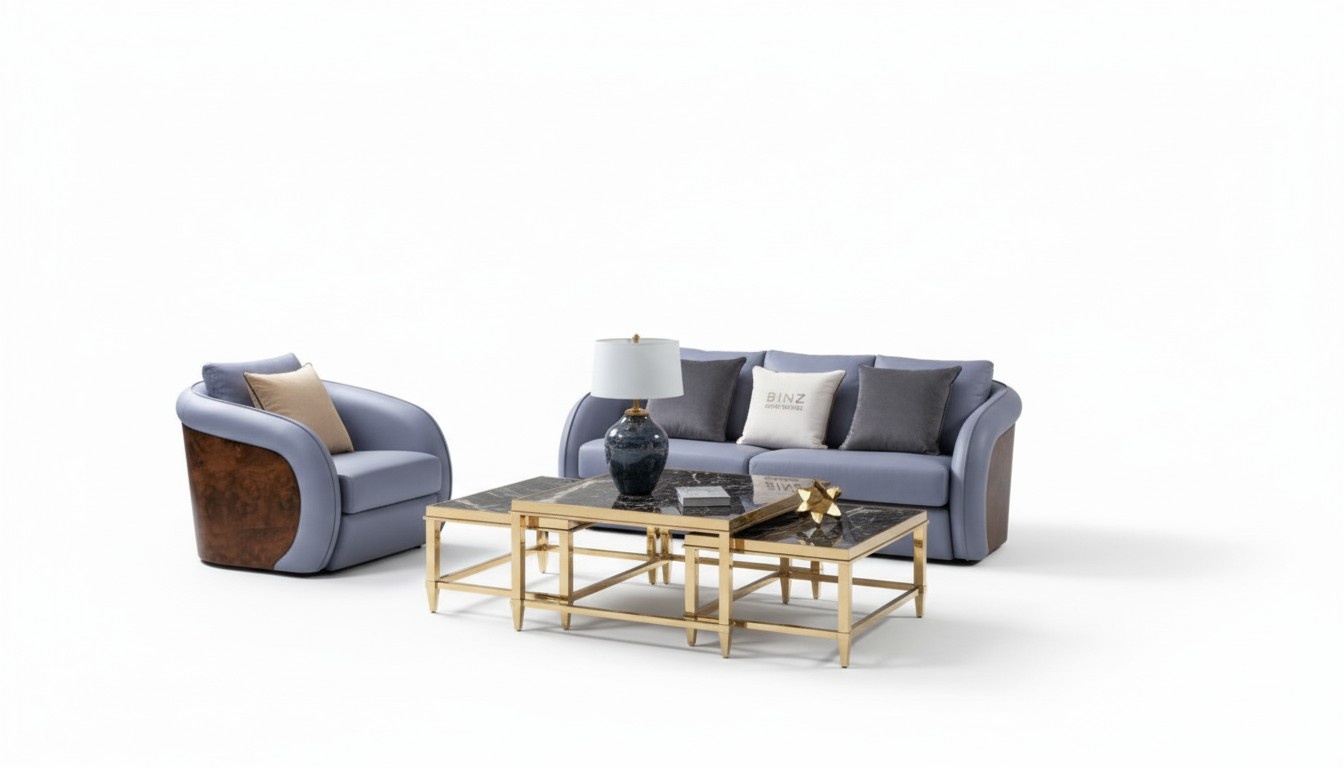 Luxury Living Room Furniture Sofa Set Leather Sofa Couch Upholstery Set Design Set