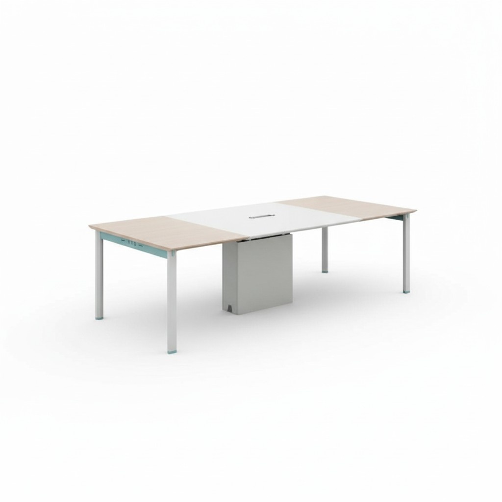 Luxury Meeting Table Conference Table Meeting Table Discussion Table Shelf 2-piece