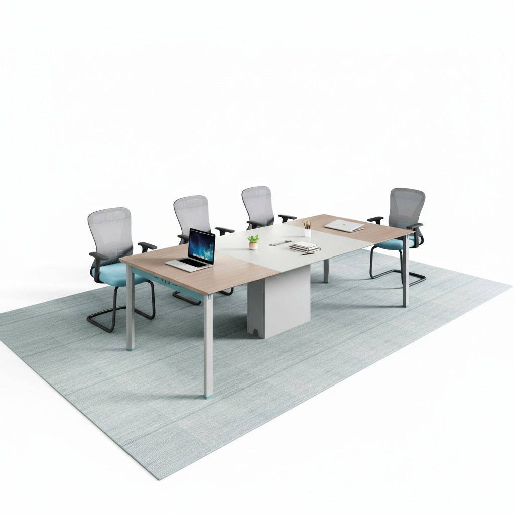 Luxury meeting table conference table meeting table seminar table shelf 2-piece