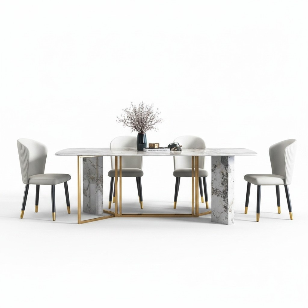 Luxury Modern Marble Style Dining Table Furniture Tables Dining Room Design Kitchen