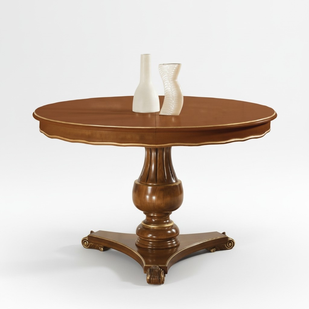 Luxury Round Table Solid Wood Italy Dining Room Tables Round Furniture Dining Table