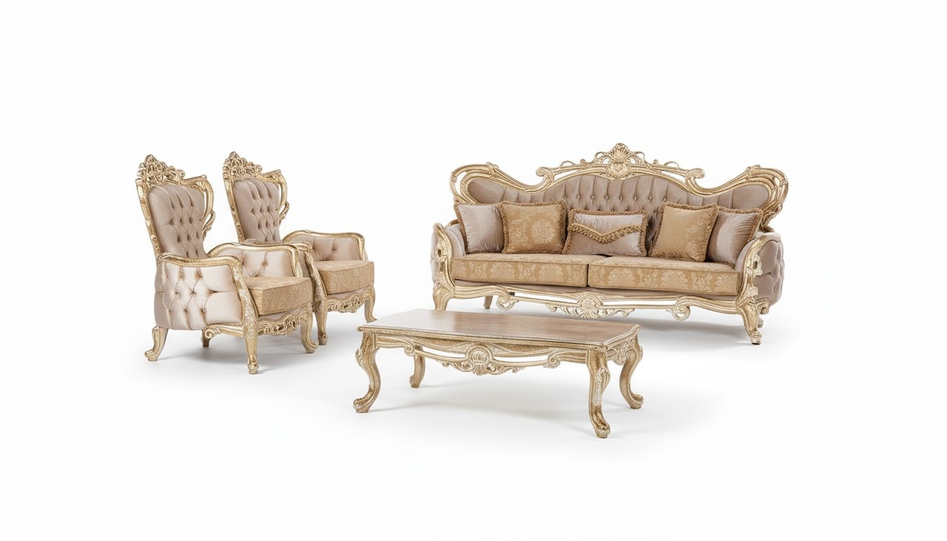 Luxury Set Sofa Set 3+1+1 Seater Sofa Armchair Sofas Relax Living Room