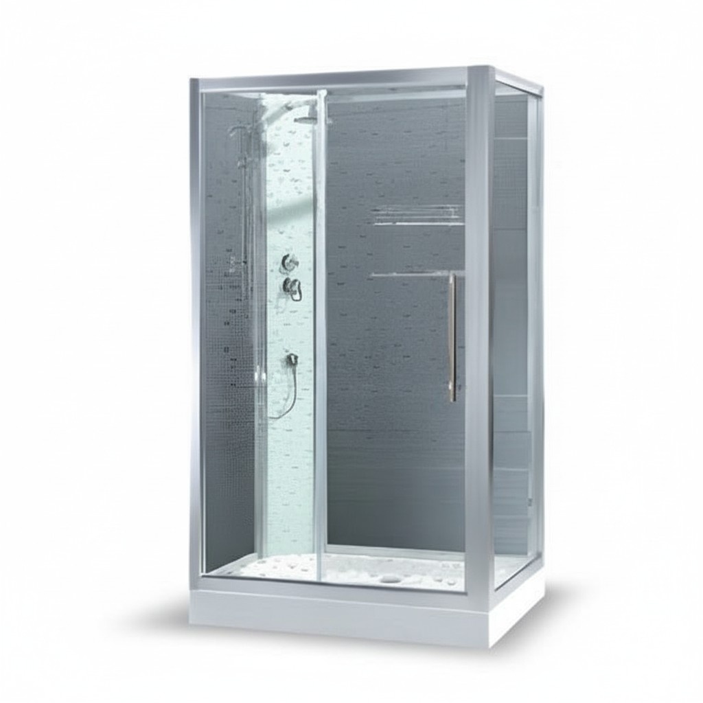 Luxury shower cabin wellness shower shower cabin comfort shower shower box 120x90 cm