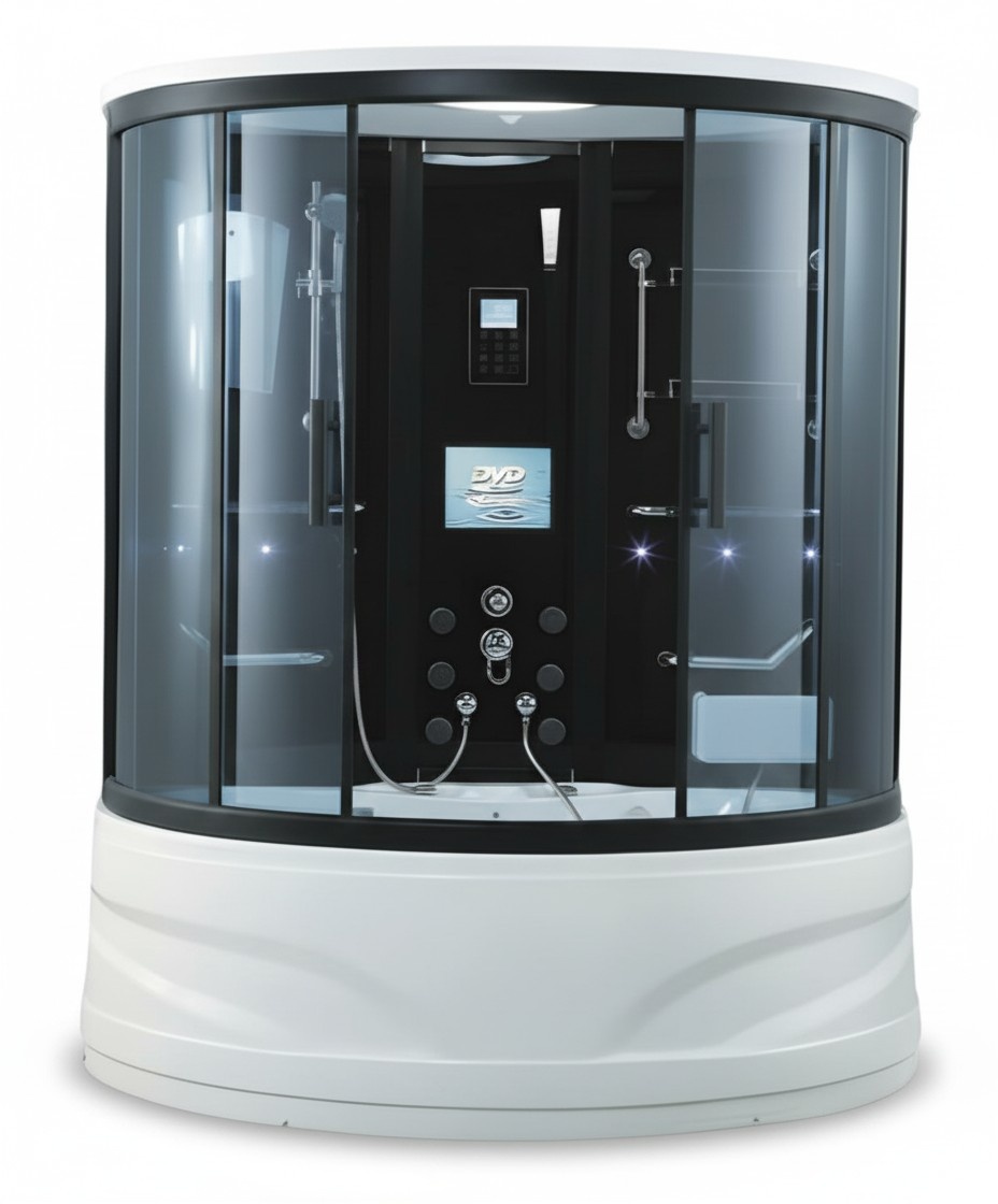 Luxury shower cabin wellness shower shower cabin comfort shower shower box 180x130 cm