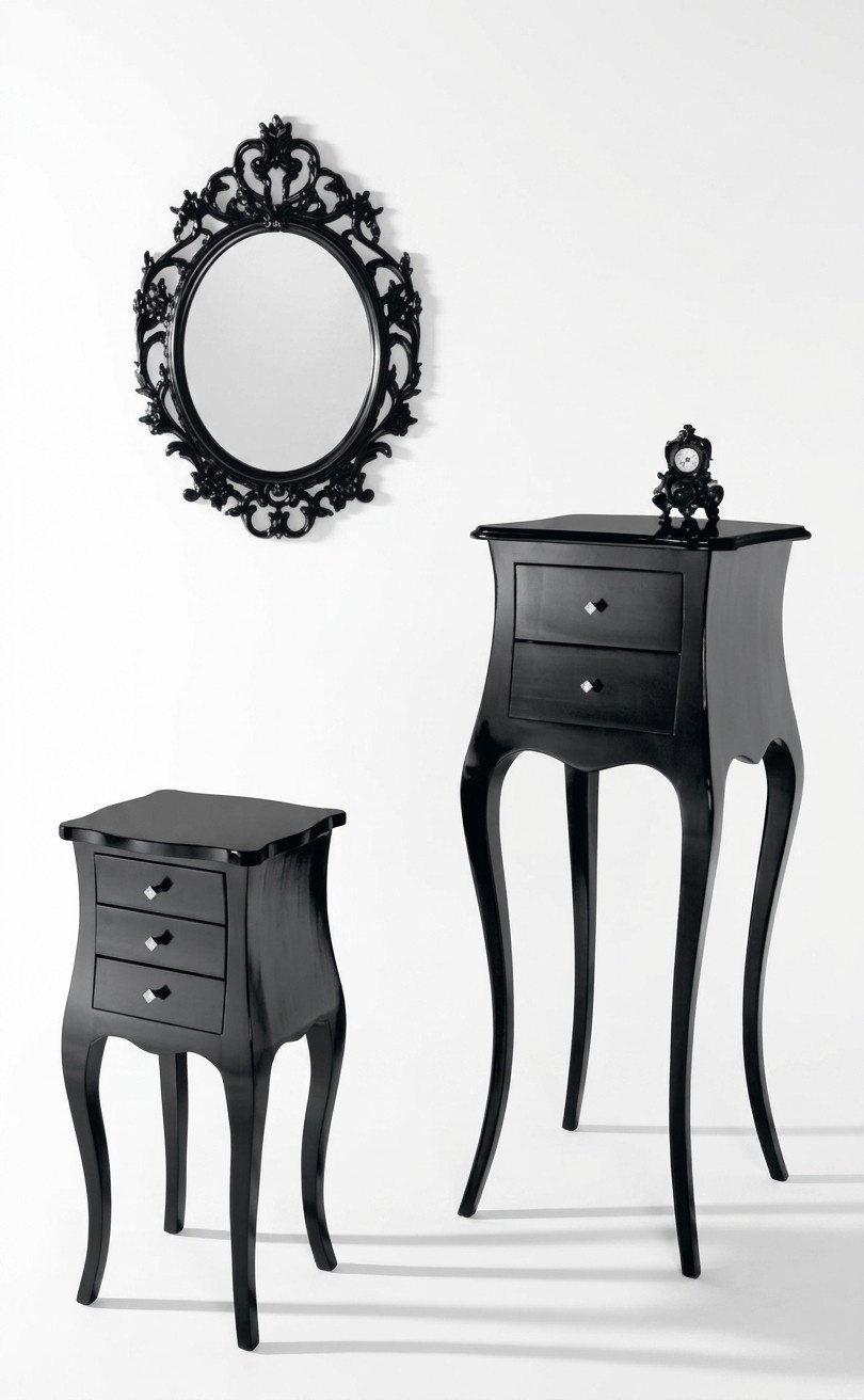 Luxury side table coffee table living room black table classicе