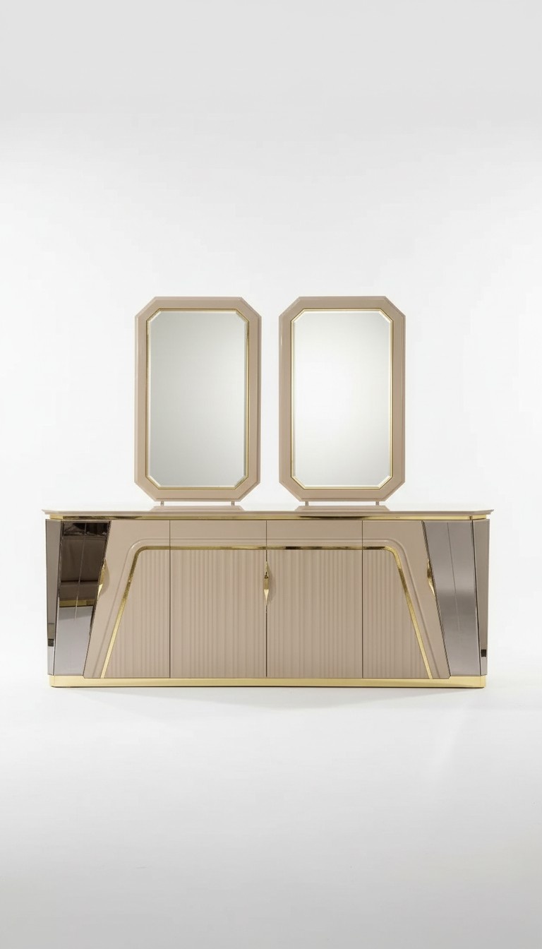 Luxury sideboard dining room sideboard modern design dresser mirror