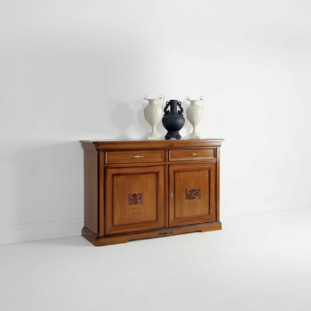 Luxury Sideboard Wood Living Room Furniture Cabinet Brown Chest of Drawers New