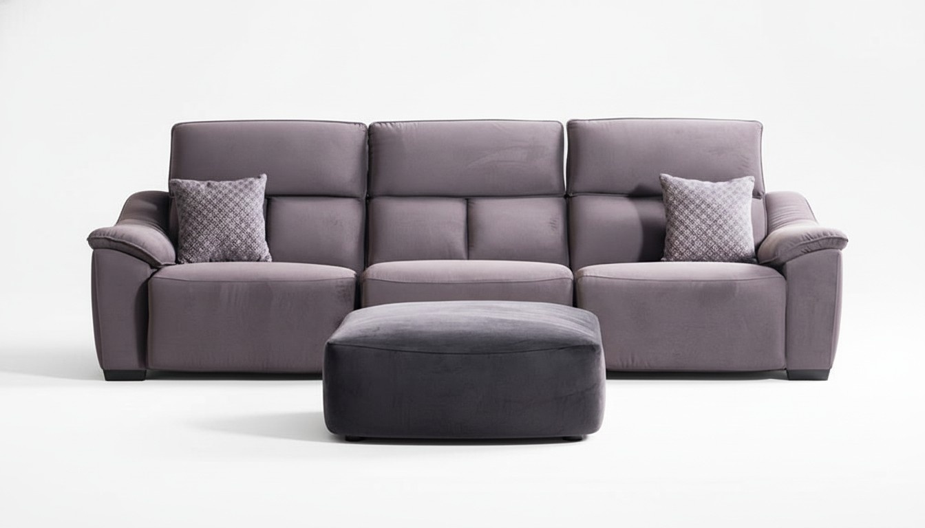 Luxury sofa 3-seater sofas seating fabric design furniture style textile new living room