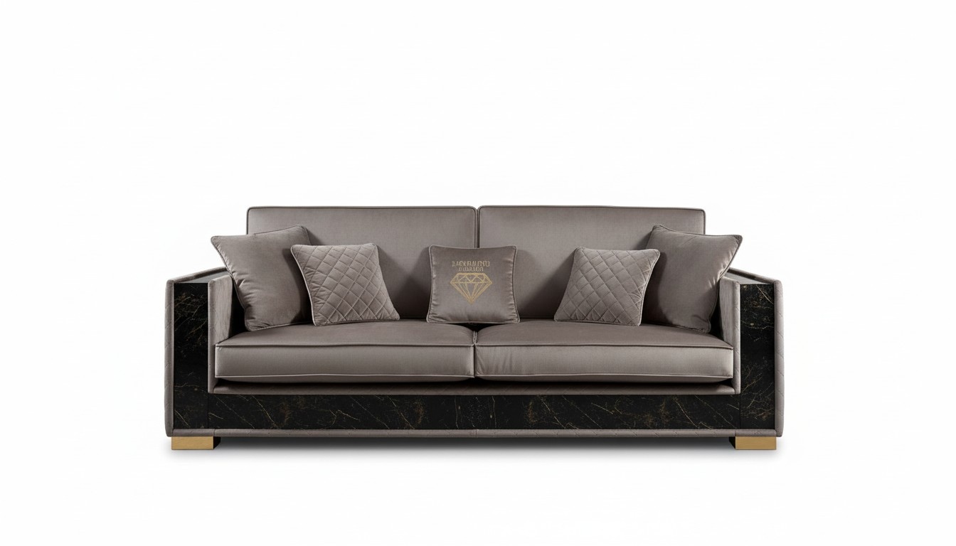 Luxury Sofa 3 Seater Modern Design Upholstery Textile Sofas Seat Italian Furniture