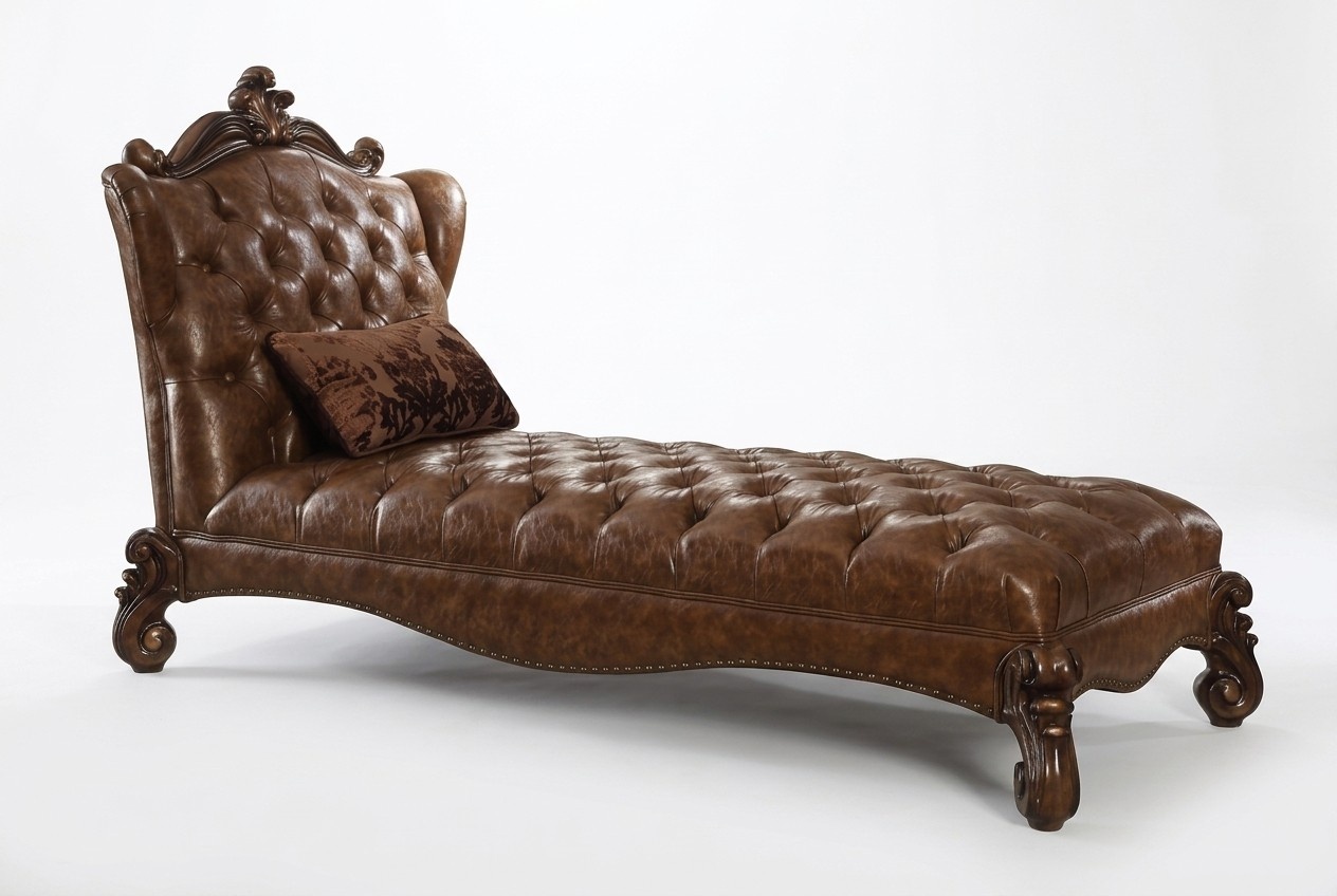 Luxury Sofa Chaise longue Chaise Antique Style Upholstery Baroque Rococo Classic